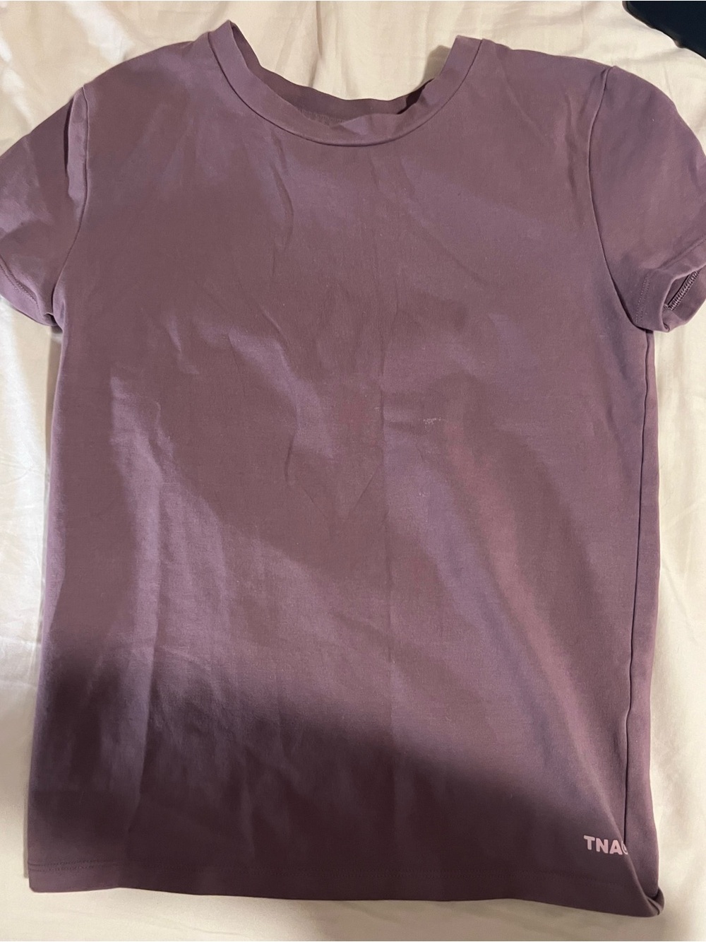 TNA Short Sleeve Crewneck Tee in Dusty Mauve